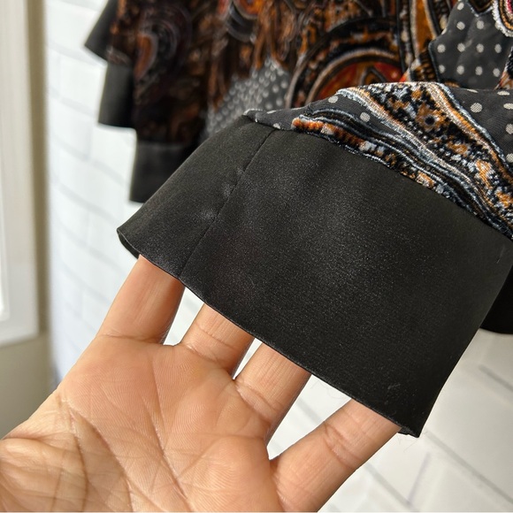 Soft Surroundings silk blend paisley print kimono size medium - Picture 9 of 9